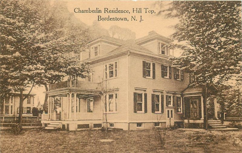 Bordentown Hilltop The Chamberlainb residence c 1910 Bordentown
